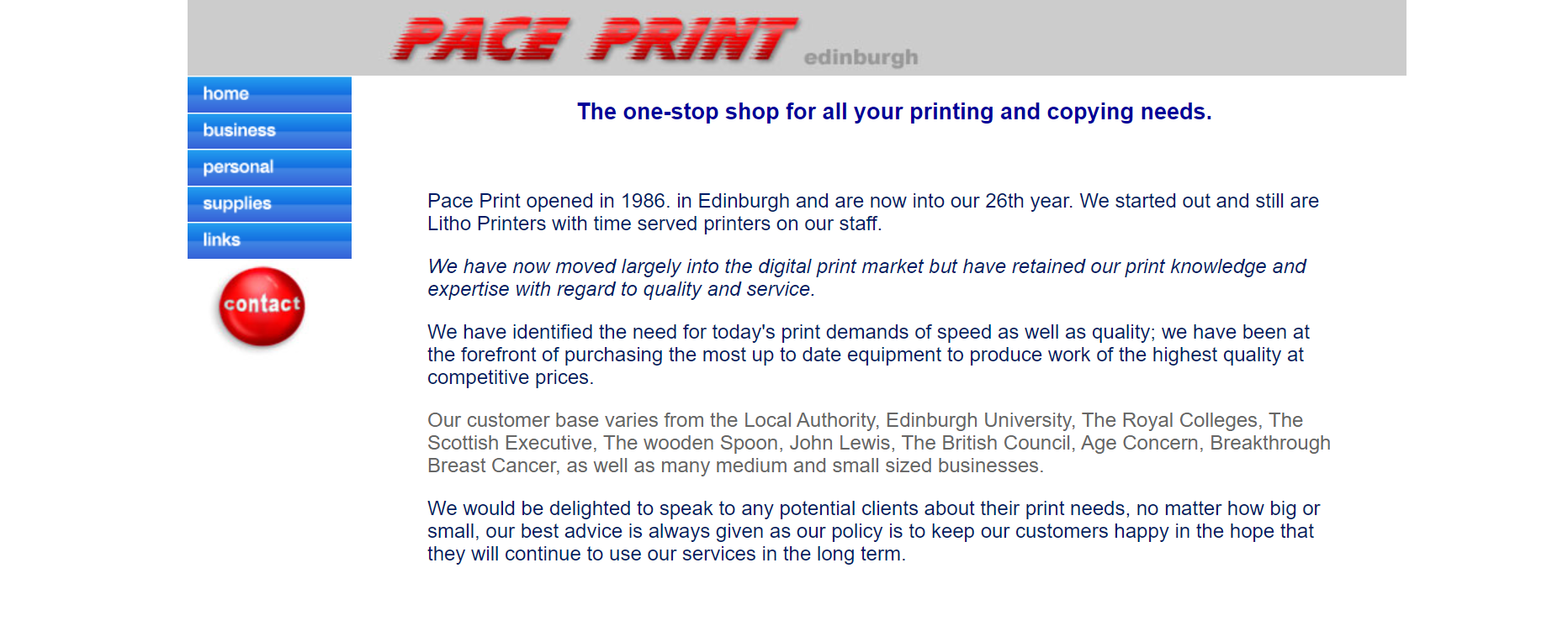 Pace Print Edinburgh
