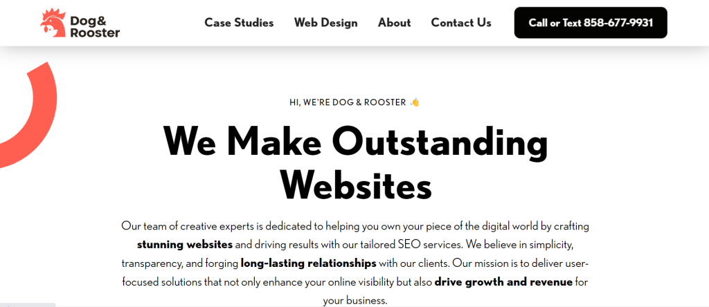 Dog and Rooster Web Design