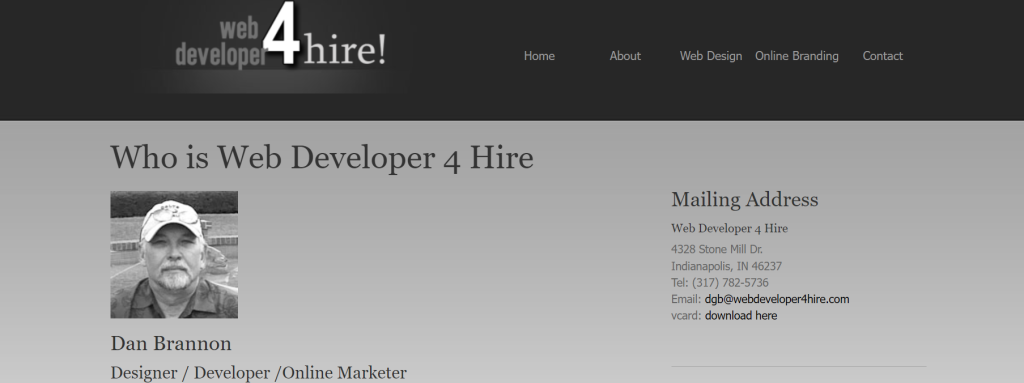 Web Developer 4 Hire