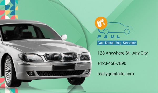 Aesthetic Car Detailing Business Card