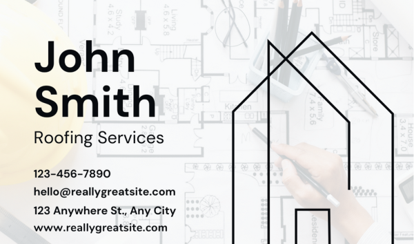 Aesthetic Roofing Business Card