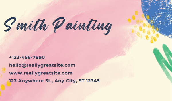 Beautiful Painting Business Card