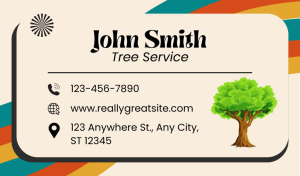 Tree Service Business Card Ideas