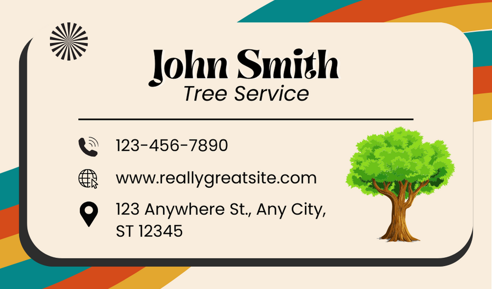 Beautiful Tree Service Business Card