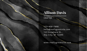 Black Crafter Business Card Design