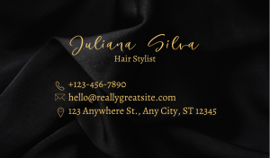 Black Hair Stylist Business Card Designs