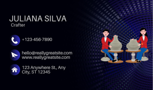 Blue Crafter Business Card Design