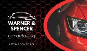 Designer Car Detailing Business Card Design