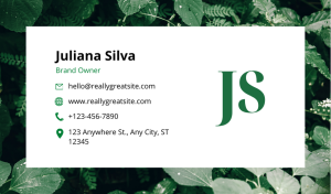 Designer Lawn Care Business Card Design