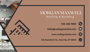 Designer Roofing Business Card Design