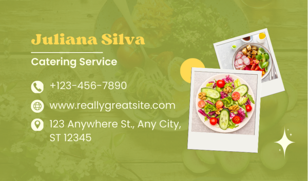 Green Catering Business Card