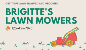 Green Lawn Care Business Card Design