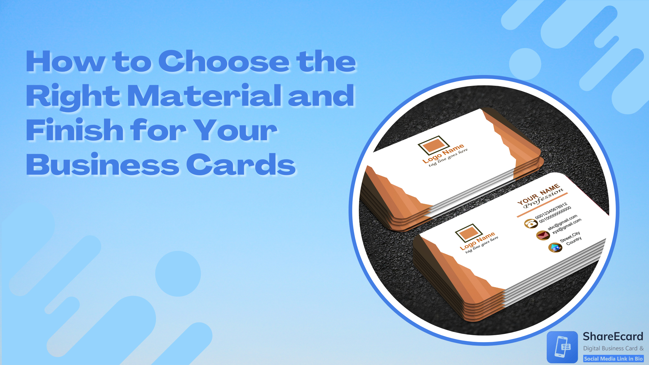You are currently viewing Choosing the Right Material and Finish for Your Business Cards