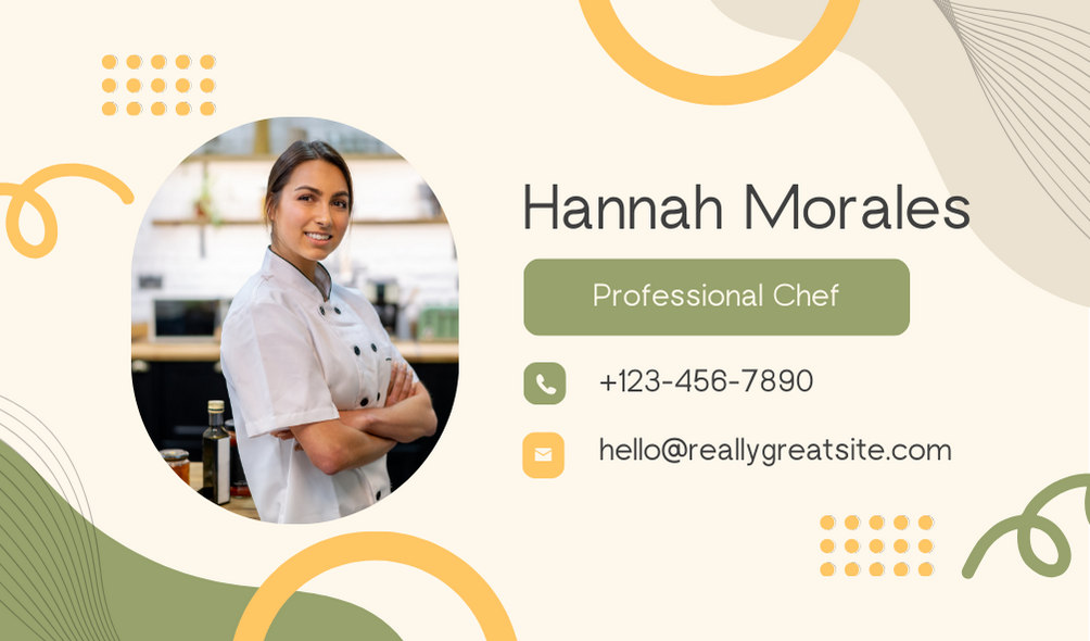 Multicolor Chef Business Card