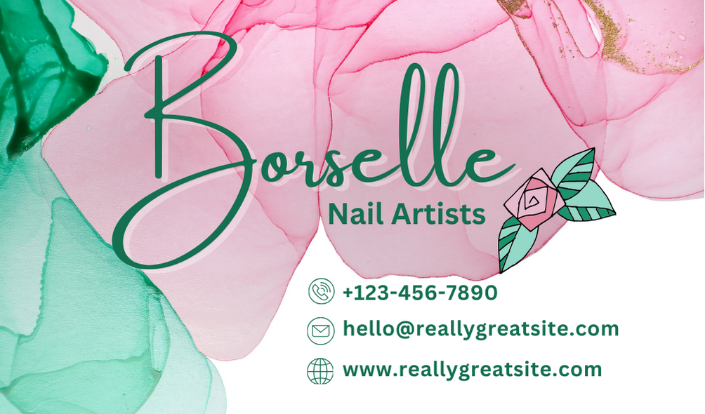 Multicolor Nails Business Card