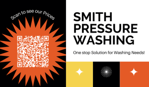 Multicolor Pressure Washing Business Card Design