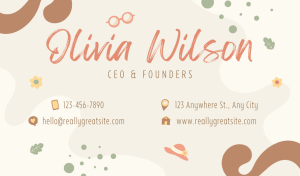 Peach Boutique Business Card Design