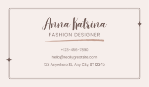 Pink Boutique Business Card Design