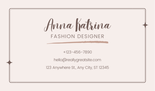 Pink Boutique Business Card