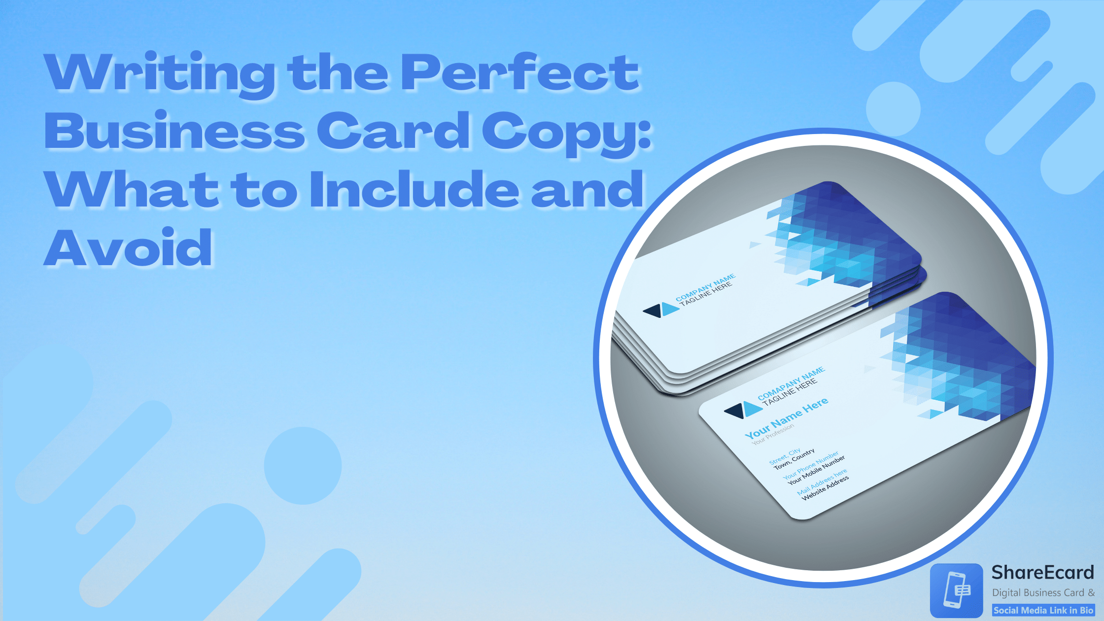 You are currently viewing Writing the Perfect Business Card Copy: What to Include and Avoid