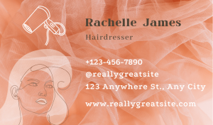 Aesthetic Hair Business Card Design