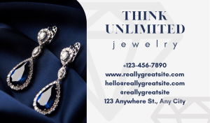 Elegant Jewelry Business Card Design