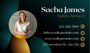 Green Notary Business Card