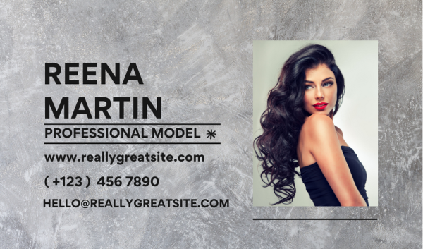 Grey Model Business Card