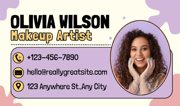 Multicolor Artist Business Card