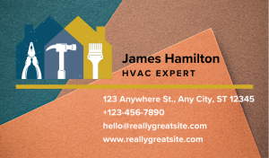 Multicolor HVAC Business Card Design