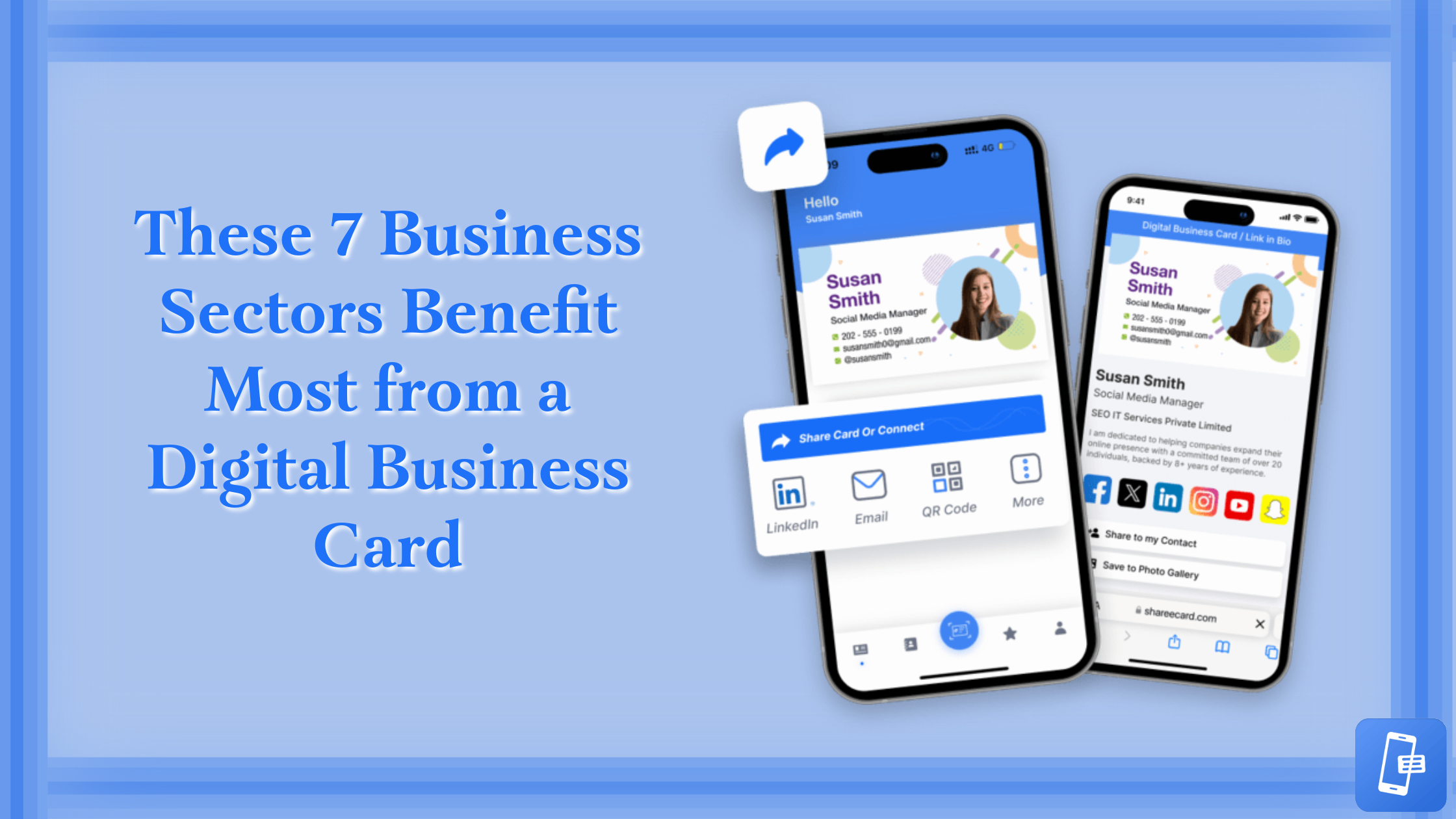 7 Business Sectors benefits from a digital business card